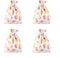 pankdream 10-Pack Flower Burlap Bag Storage Bags with Drawstring Closure for Jewelry DIY Craft Wedding Christmas Shower Party Favor...
