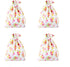 pankdream 10-Pack Flower Burlap Bag Storage Bags with Drawstring Closure for Jewelry DIY Craft Wedding Christmas Shower Party Favor...