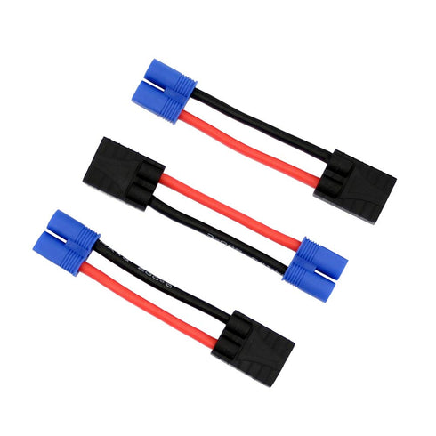 3pcs Compatible with TRX Female to EC3 Male Connector Adapter with 14awg 5cm/2inch Wire(BDHI-07)...