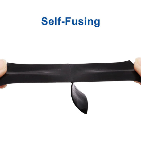 Self Fusing Silicone Tape, 16.4ft 1inch Wide Self Amalgamating Tape Heavy Duty Pipe Tape Leak Proof Waterproof Plumbing Tape Rubber Sealing Pipe W...