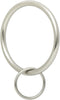 Ivilon Drapery Eyelet Curtain Rings - 2" Ring Loop for Hook Pins, Set of 14 - Brushed Nickel...