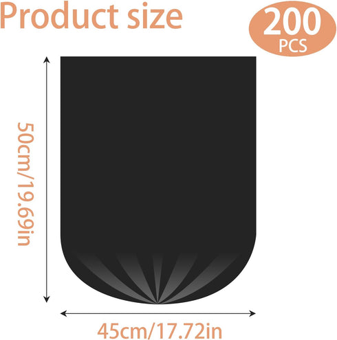 Sanitary Napkin Disposal Bags, 200 PCS Sanitary Napkin Receptacle Liners, Feminine Hygiene Disposal Bags, Small Trash Bags Tampon Bags Disposal fo...
