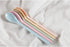 5 Pcs Long Handle Melamine Spoons Colorful Coffee Spoons Cocktail Stirring Spoons Yogurt Mixing Teaspoon for Ice Cream Milk...