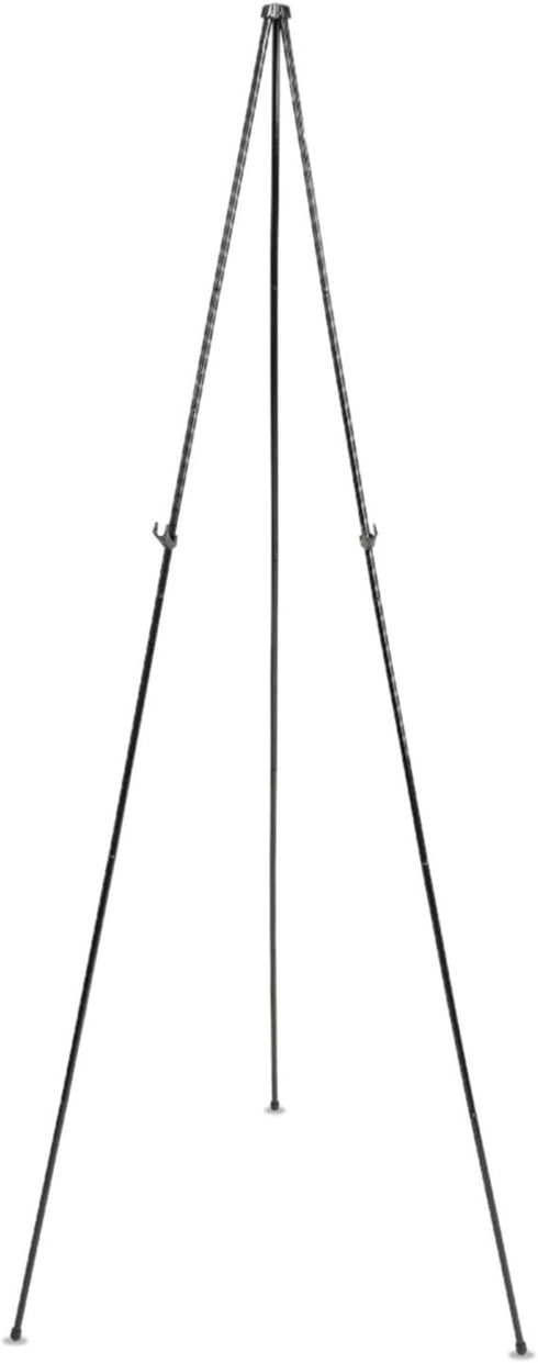 Quartet Instant Easel 63” Stand, Supports 5 lbs., Tripod Base, Powder Coated Steel Material, Collapsible, Black (29E)...
