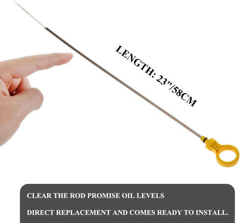 Engine Oil Level Dipstick Indicator Compatible with 2005-2009 Buick Lacrosse,2006-2008 Lucerne,1996-04 Regal,00-05 Impala,98-99 Lunima,98-99 Oldsm...