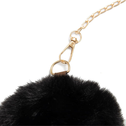 Heart Shape Handbag Cute Girls Purse - Fluffy Faux Fur Bag Women Crossbody, Valentines Day Bow Tie Ribbon Shoulder...