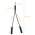 Tisino 6.35mm (1/4 inch) Jack Splitter Cable, 20cm (8 inches), Headphone Splitter Cable, Splitter, Stereo Male to Dual Stereo Female Jack, Compati...