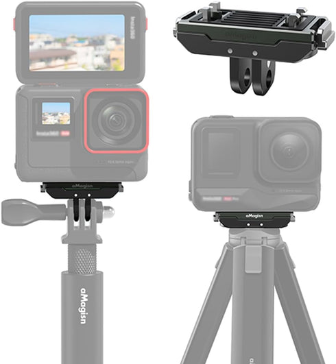 Action Camera Magnetic Adapter Mount for Insta360 Ace/Ace Pro Quick Release Adapter with Connection Adapter Extension Base Accessories...