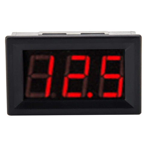3 Wire Voltmeter DC 0-100V Mini Voltage Measuring 0.56" LED Display Digital Volt Panel Meter with Reverse (Red)...