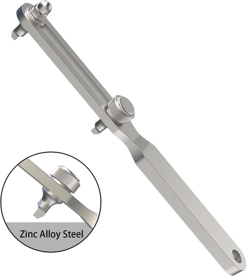Freejoy Adjustable Watch Back Remover Tool, Wrench Type Watch Case Back Opener Remover Watchmaker Watch Repair Kit for Battery Replacement and Wat...