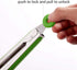 Kitchen Tongs Set of 2 – 9 inch & 12 inch – Stainless Steel Food Tongs with Silicone Tips – Premium Locking Non-stick Tongs for Cooking, BBQ, Gril...