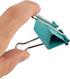 JAM PAPER Colorful Binder Clips - Large - 1 1/2 Inch (41 mm) - Teal Binderclips - 12/Pack...