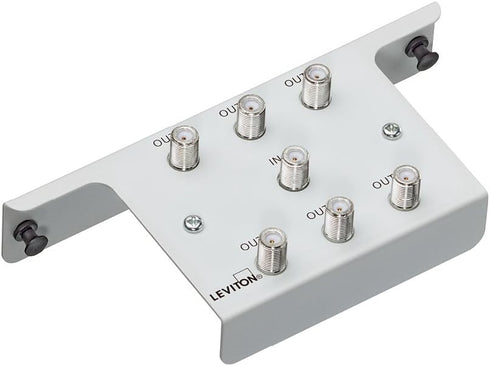 Leviton 1x6 2GHz Passive Video Splitter, 47690-6C2, White...
