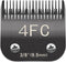 4FC Pet Dog Grooming Detachable Blades, Compatible with Andis Size-4FC Cut Length 3/8"(9.5mm), Most A5,KM Series Clippers,Made of Ceramic Blade (B...