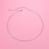 Ladytree S925 Sterling Silver Dainty Simple Choker Necklace,Rolo Chain,Adjustable 13 inches to 16 inches...