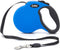 DDOXX Retractable Dog Leash - Strong Reflective Nylon Strips with Break & Lock system - S (Blue)...