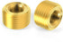 1/8" NPT Plug Brass Pipe Fitting, Counter Sunk Internal Hex Thread Socket Pipe Plugs, 3 PCS...