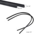 Car Wiper Blade 2 Pcs Windshield Wiper Rubber Strip 20" Car Vehicle Insert Rubber Strip Wiper Blade Natural Rubber Boneless Wiper For Car Bus Blac...