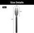 EUSOAR Plastic Forks, 50pcs 6.8"x1.3" Disposable Forks Bulk, Heavyweight Plastic Forks Heavy Duty Cutlery Disposable Utensils Silverware Set for P...