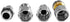 Pressure Washer Sewer Jetter Nozzles 5000PSI 3 pieces Drain Cleaning Nozzle Tips Kit Pointed Button Nose Rotating Jetting Sewer Nozzle with 1/4” N...