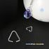 150pcs Triangle Open Jump Rings, 15mm Iron Pinch Clip Bail Hang Drops, Pinch Bails Connectors for Decoration Jewelry Findings DIY Craft Accessorie...