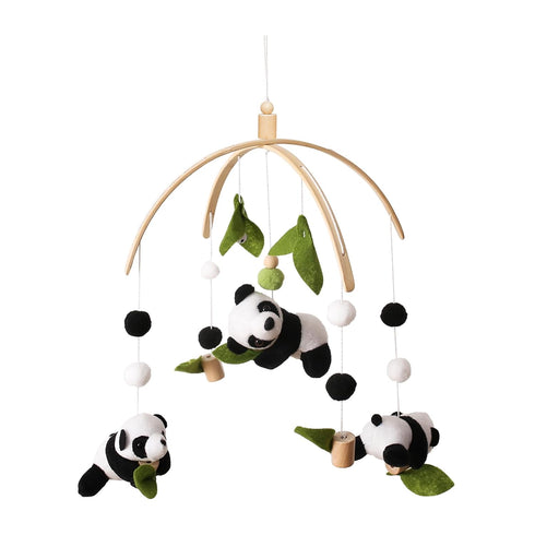 Baby Crib Mobile - Panda Mobile for Crib, Nursery Mobile Decor, Baby Bassinet Mobile Toy - Shower Set for Infant Bedroom Hanging Decoration, Gende...