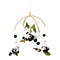 Baby Crib Mobile - Panda Mobile for Crib, Nursery Mobile Decor, Baby Bassinet Mobile Toy - Shower Set for Infant Bedroom Hanging Decoration, Gende...