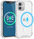 TORU MX Slim for iPhone 12 Mini Magnetic Case, Compatible with Magsafe, Hybrid Transparent HD Clear Case with Detachable Wrist Strap, Scratch Resi...