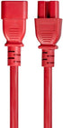 Monoprice Heavy Duty Power Cable - IEC 60320 C14 to IEC 60320 C15, 15 Amp, 1875 Watt, SJT, 125 Volt, 14AWG, 3 Feet, Red...