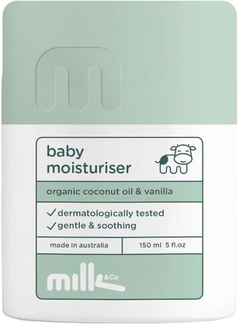 Milk & Co. Baby and Children's Natural Face and Body Cream with Olive and Coconut Oil, 5 Fluid Ounce...
