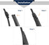 X AUTOHAUX Rear Windshield Wiper Blade Arm Set 335mm 13 Inch for Volkswagen Tiguan 2007 2008 2009 2010 2011 2012 2013 2014 2015 2016 2017...