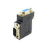 chenyang Vertical Flat Left Angled 90 Degree VGA SVGA Male to Female Extension Adapter Black...