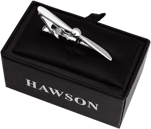 HAWSON 2 inch Tie Clip for Men-Novelty Propeller Necktie Bar Clip,Tie Pin,Special Interesting Gift for Men...