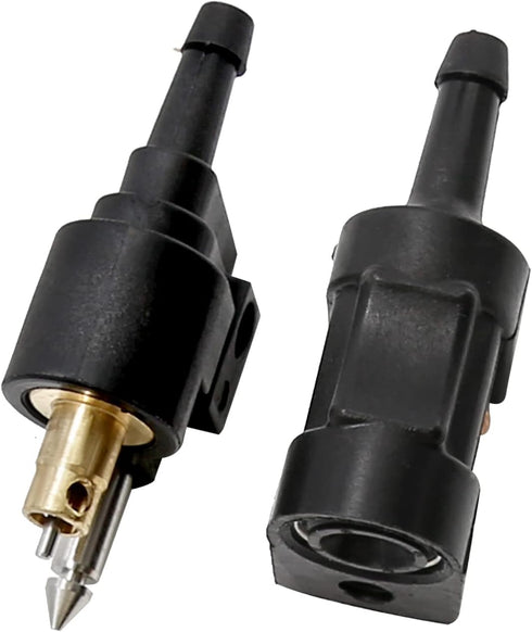 1/4 Inches 6mm Barb Female Fuel Line Quick Connector + 1/4 Inches 6mm Male Fuel Connector Replacement for Yamaha Outboard Motor...