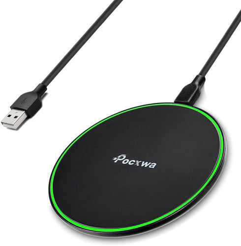 15W Wireless Charger for iPhone 15 14 13 12 11 Pro Max, Samsung Galaxy Note 20, Z Flip, Z Fold, S24 S24+ S23 S23+ S22 S22+ S21 S21+ S20 S20+, LG V...