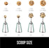GORILLA GRIP Stainless Steel Cookie Scoop for Baking, 2 TBSP, Multipurpose Melon Baller, Meatball Spring Scoops, Perfect Portion Sizes, Easy Food ...
