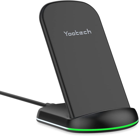 Yootech Wireless Charger,10W Max Wireless Charging Stand, Compatible with iPhone 15/15 Plus/15 Pro Max/14/14 Plus/14 Pro/14 Pro Max/13/SE 2022/12/...