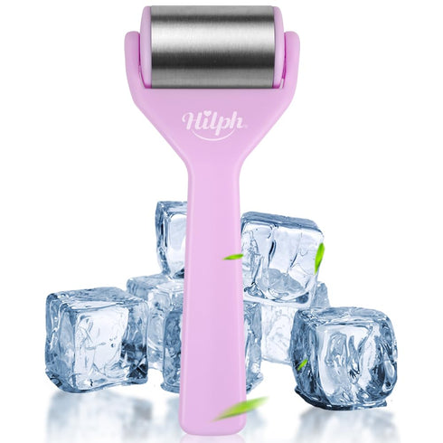 Hilph Ice Roller for Face Metal, Stainless Steel Ice Face Roller for Skin Care, Cold Facial Massager Roller for Puffiness, Eye Bags, Wrinkles, Fin...