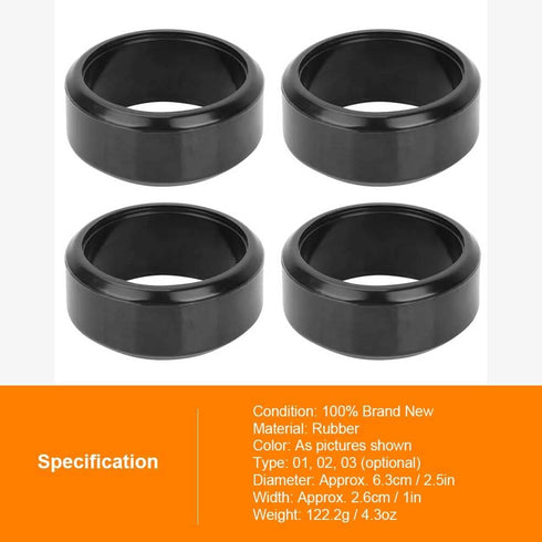 4PCS RC Drift Wheels, RC Drift Hard Tires 26mm Rubber RC Tire Fit for 1:10 RC Drifting Car Accessory(01) Rc Drift Tires Drift Tires 1/24 Scale Rc ...