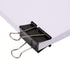 H&S Multi-purpose Jumbo Foldback Clips for Paperwork - (Pack of 10) Black Binder Office Clips for Paper & Pictures - Bulldog Large Binder Clips fo...