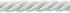 Trims by The Yard Charlotte 3/16" Twisted Cord Trim, Versatile Trim for DIY Crafts, Picture Frames, Home Decor, and Fashion Items, 20-Yard Cut, Wh...