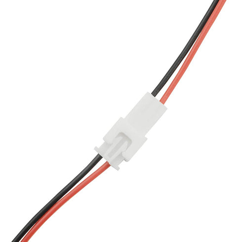 XINGYHENG 100Pcs (50Pairs) 2.54mm 2PIN Female and Male Connecting Plug with Red Black Terminal Connector Wire Cable Compatible with JST-XHP 200mm...