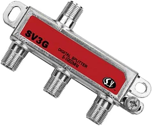 3 Way Unbalanced HD Digital 1GHz High Performance Coax Cable Splitter - SV3G...