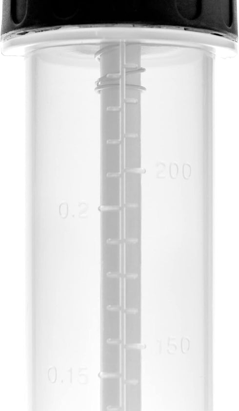 QWORK 200CC/200ML/0.21Qt./7OZ Extraction&Fill Pumb, Syringe Style Manual Automotive Pump,Gear Oil, and Brake Fluid Extractor...
