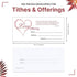 Church Offering Envelopes - Cash Envelopes For Tithes And Offering - Love Offering 2 Corinthians 9:7Tithing Envelopes - Pack of 100 - Swanson Chri...