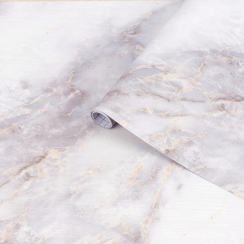 Arthome Marble Contact Paper Peel and Stick Wallpaper 17''x120'' Self Adhesive Decorative Vinyl Film Waterproof for Table,Countertop,Cabinet,Shelf...