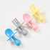 Elli&Nooli Baby-Led Weaning Utensils - Plastic Fork and Spoon Set for 1-Year-Old Toddler, Phthalate-Free, & Dishwasher Safe - Gray...