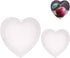 GGOUPTY Heart-Shaped White Canvas Board Stretched Canvas White Blank Canvas Frame Art Craft Set of 2 (8/12 inch) for Acrylilc Painting Oil Paint A...