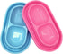 Ant Proof Cat Dish Pet Feeder 32 Oz Food Water Bowl for Small Medium Size Dogs Cats (Pink,M)...