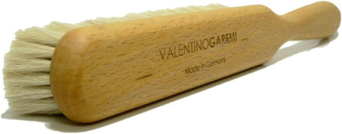 Valentino Garemi Ultra-Soft Goat Hair Cleaning Brush | for Elegant Delicate Flat Fabrics Suits, Jacket, Coats or Couch | Remove Dandruff, Dust, Pe...